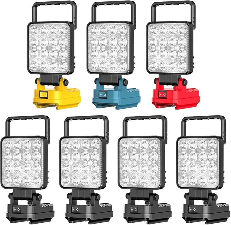 مصباح عمل LED ببطارية 20 فولت مع شحن USB لـ DCB206 للتخييم والإصلاح الطارئ باللون الأسود - Image 3